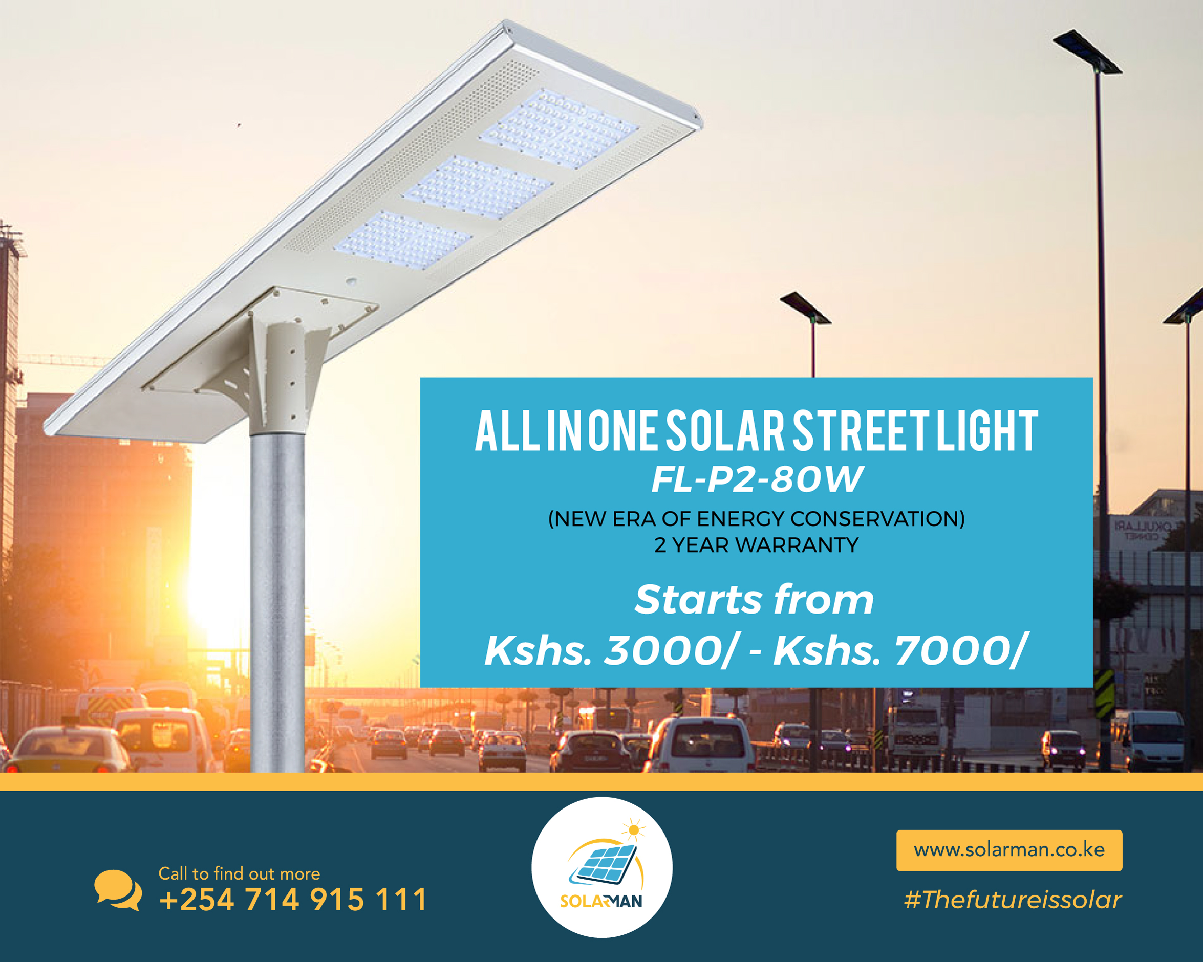 All in One Solar Street Light - Solarman Kenya