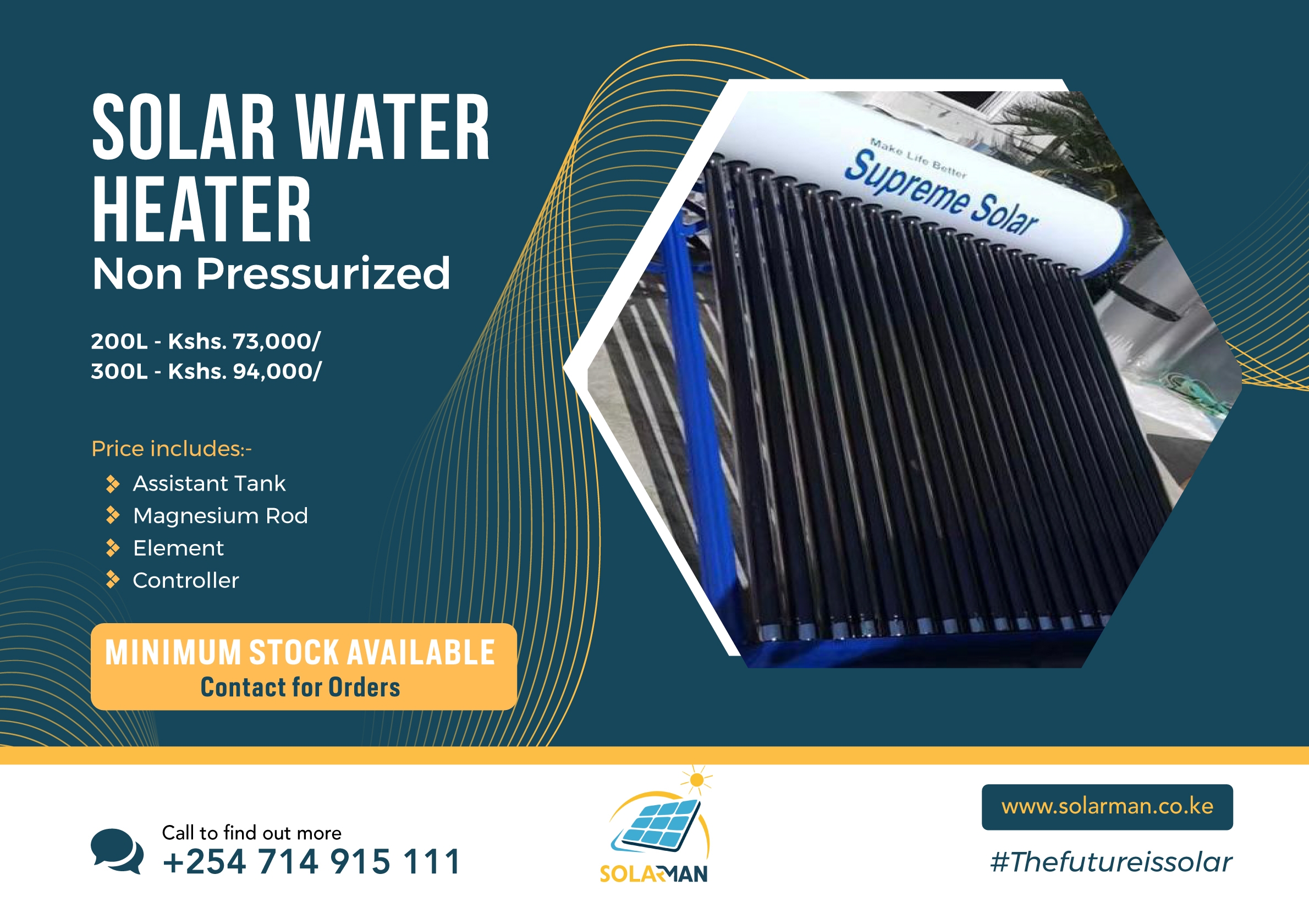 Solar Water Heater - Solarman Kenya