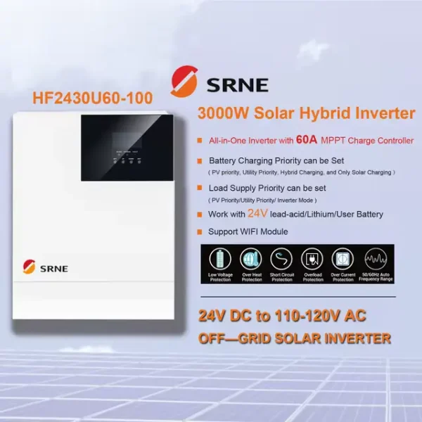 SRNE 3KW Solar Inverter - solarman.co.ke