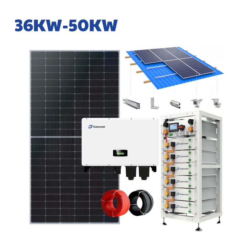 π SOLAR MAN POWER SOLUTIONS 50kW Hybrid Commercial Solar-Plus-Storage System