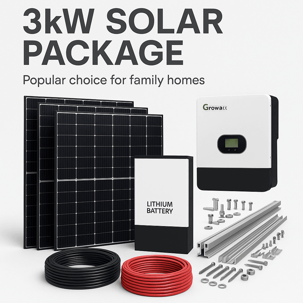 Affordable Home Solar System 3 kVA Complete Package KES 206,000