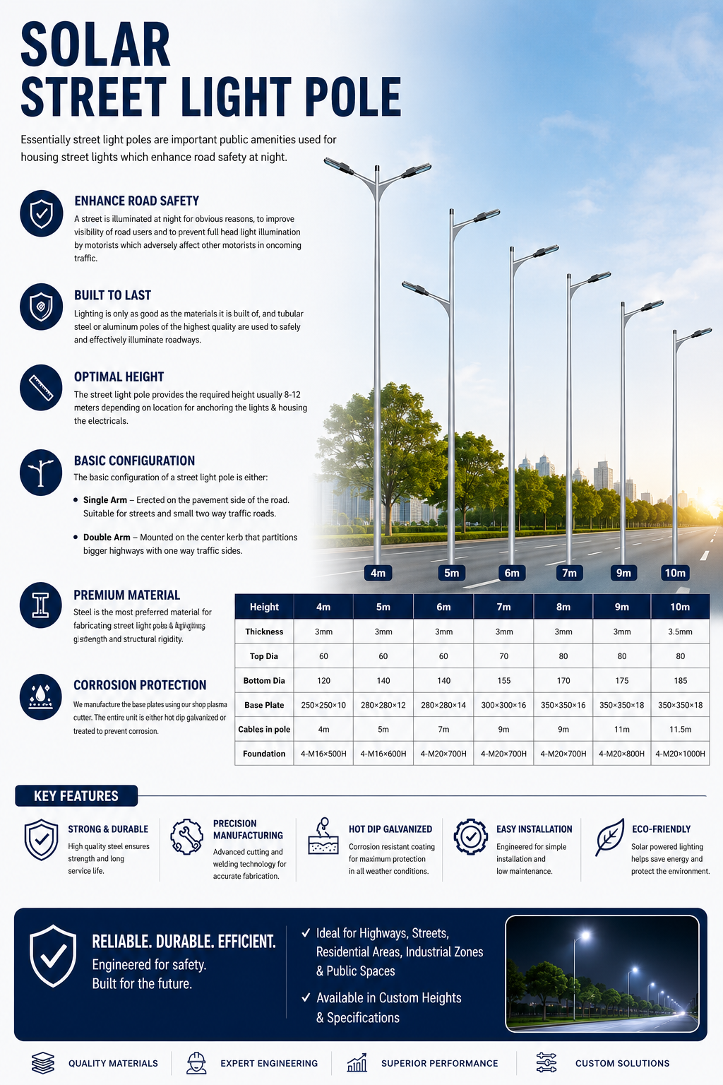 Solar Street Light Poles - Image 2