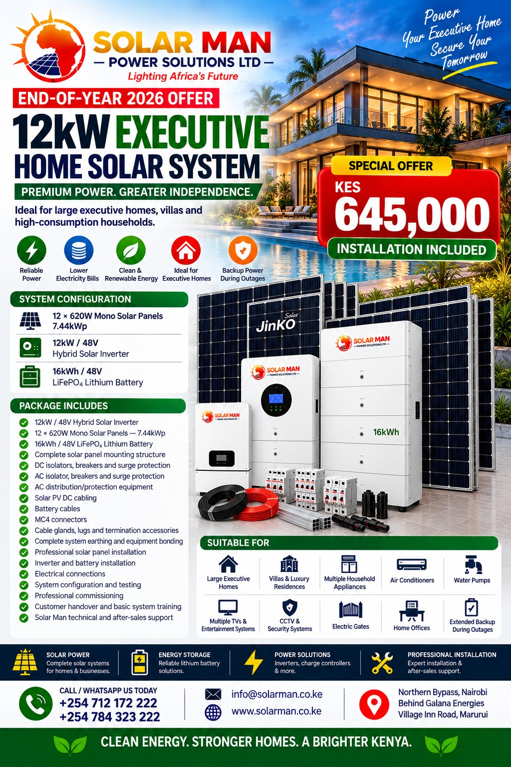 12kW Executive Home Solar System