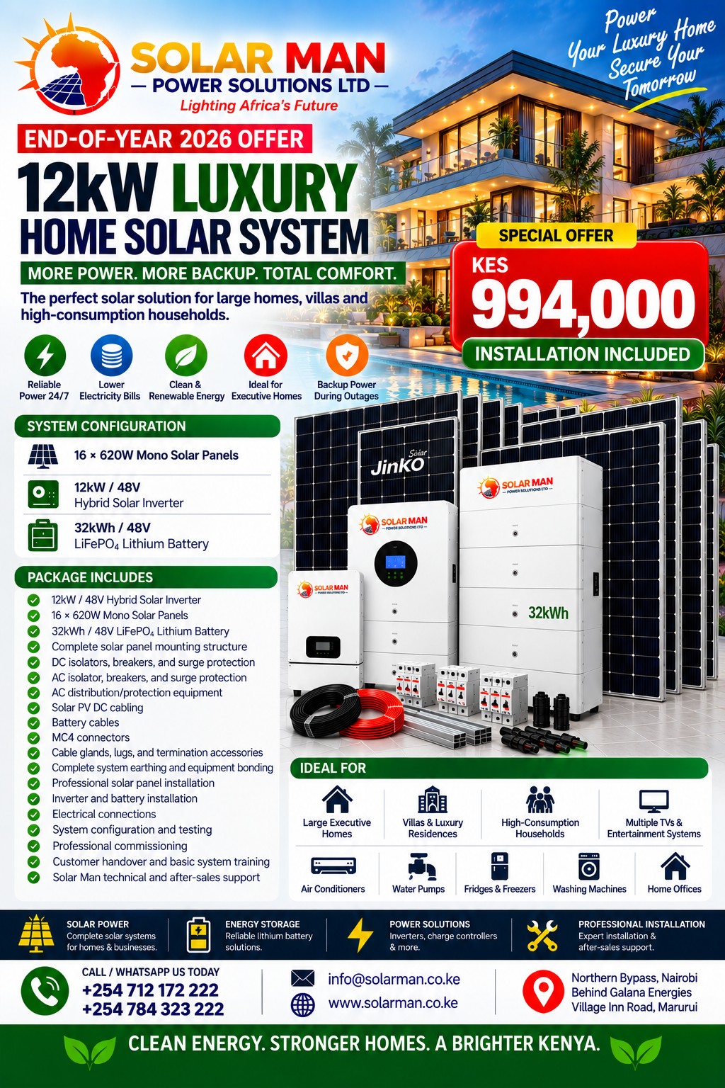 12kW Luxury Home Solar System