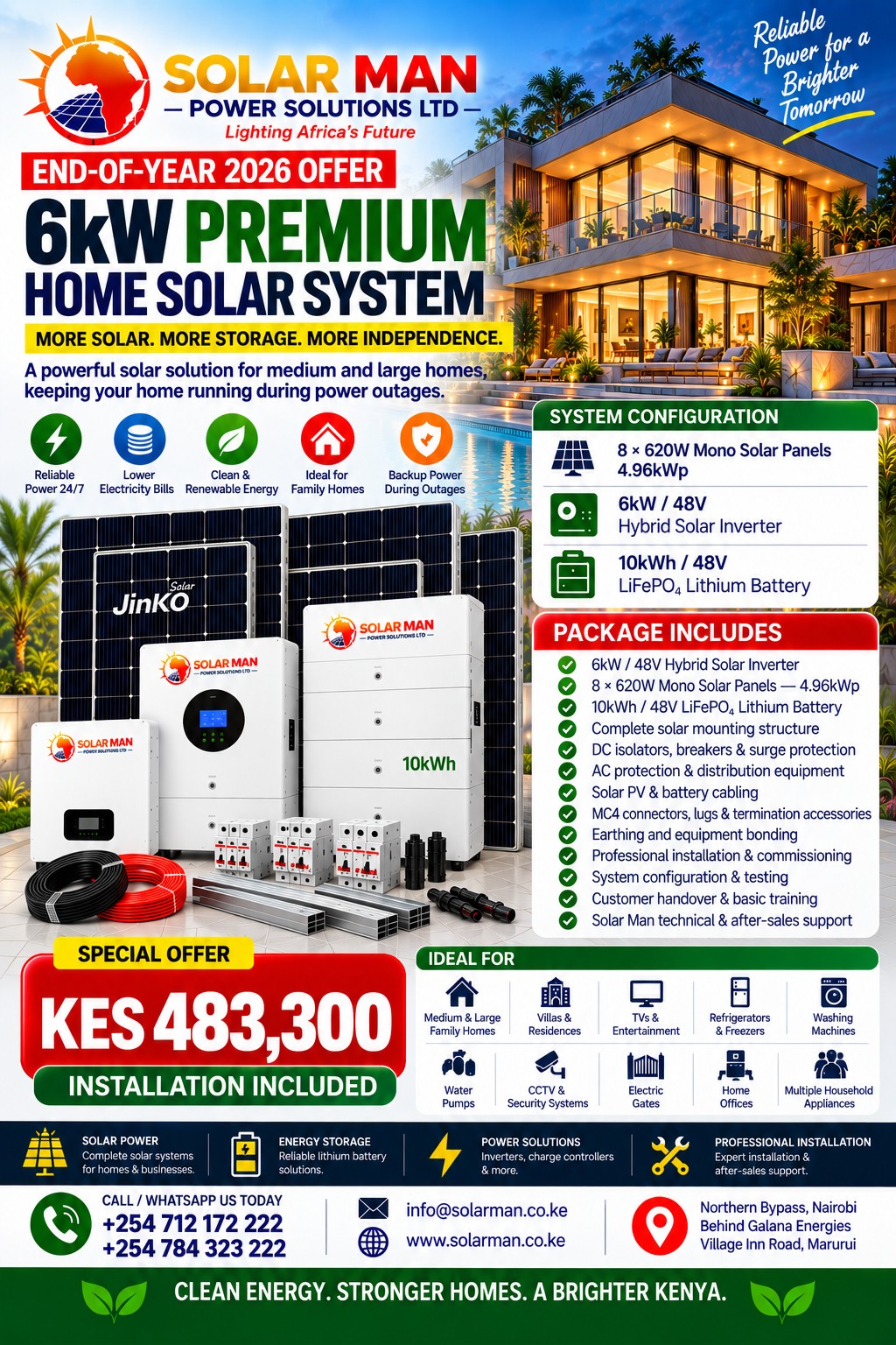 6kW Premium Home Solar System