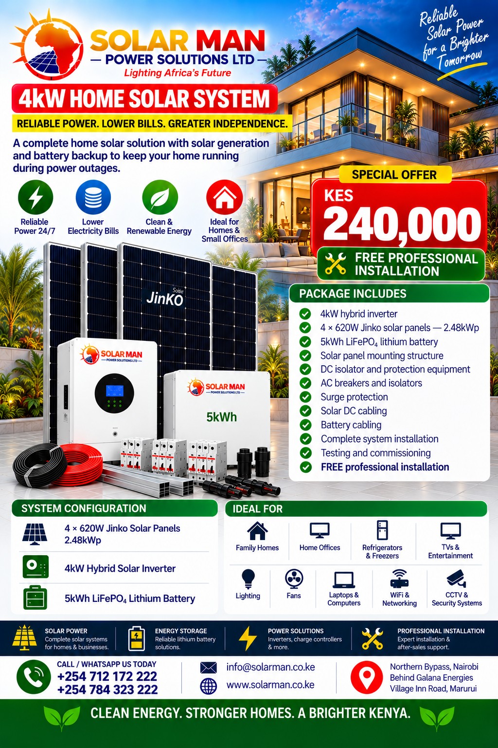 4kW Home Solar System