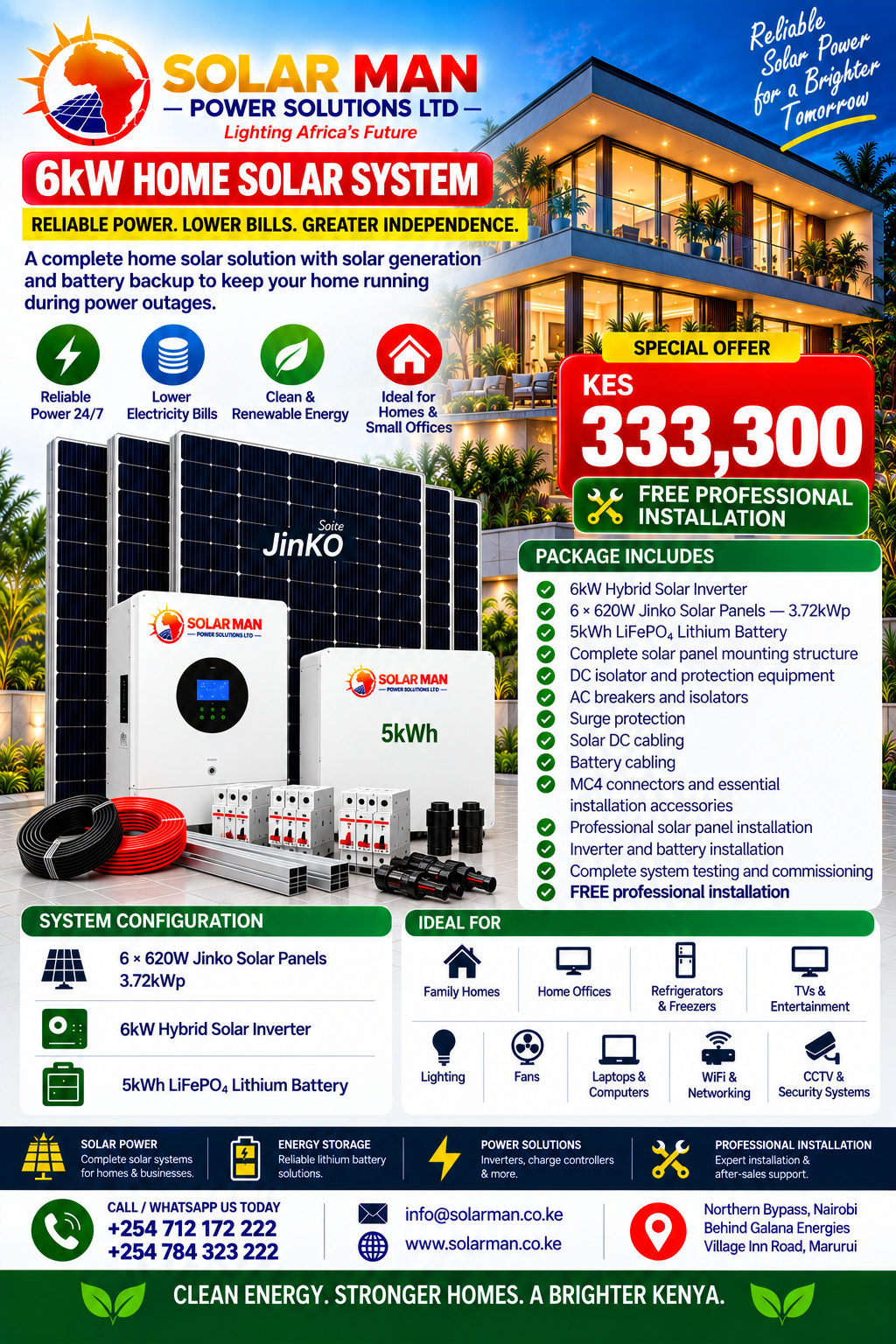6kW Home Solar System