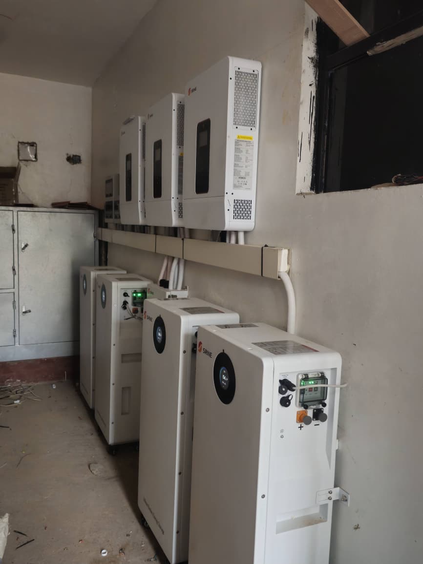 30kW three-phase solar system with 64kWh battery storage and 54 solar panels at a property in Parklands, Nairobi, Kenya.