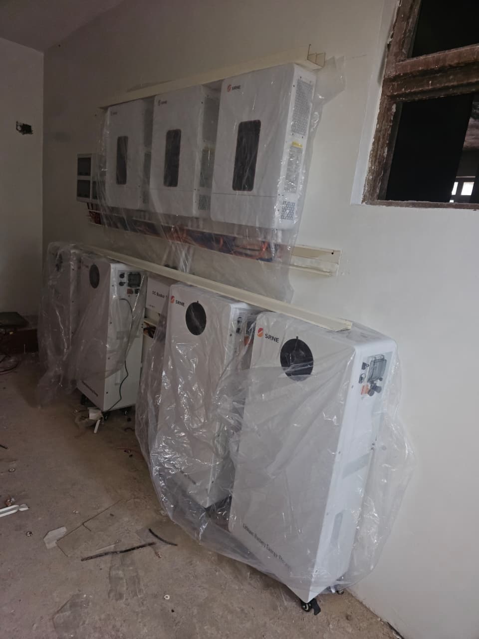 30kW three-phase solar system with 64kWh battery storage and 54 solar panels at a property in Parklands, Nairobi, Kenya.